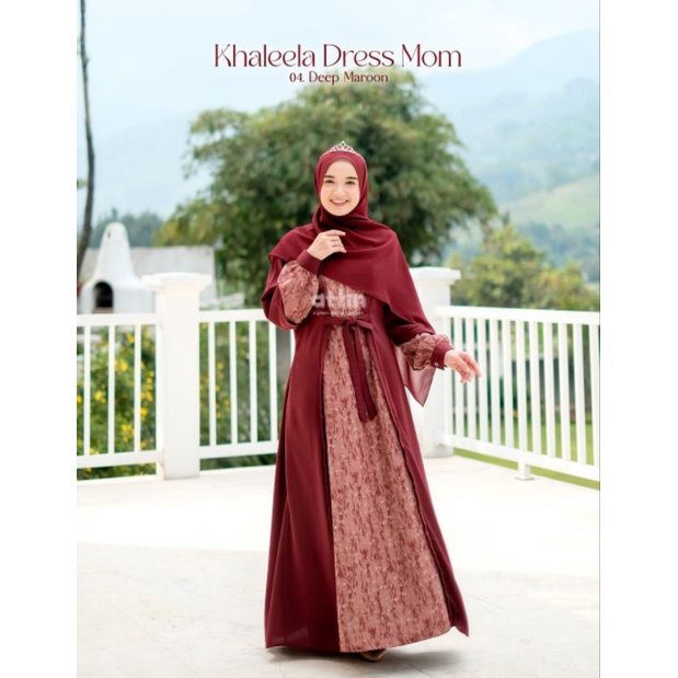 Gamis Khaleela Dress Mom By Attin