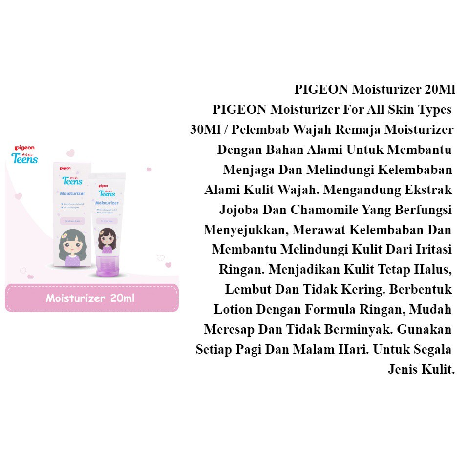 *FRAUELINCO* PIGEON TEENS Facial Foam 100Ml 40ml sabun cuci muka wanita / Pigeon TEENS Moisturizer