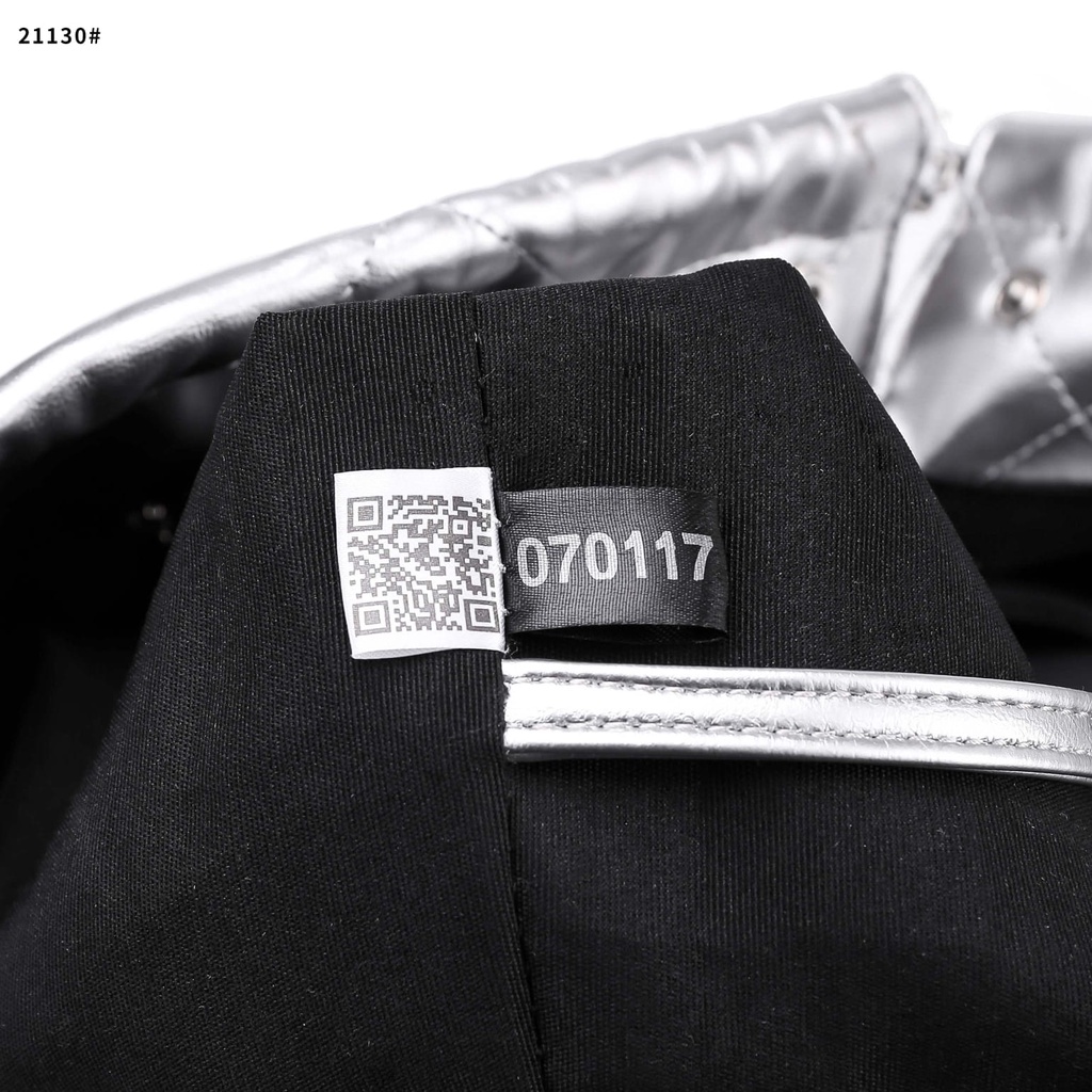 Ch Large 22 Leather Tote Bag's Silver Hardware 21130