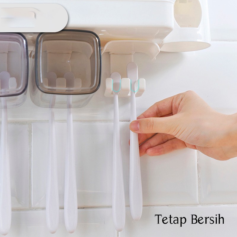 【COD+Pengiriman Cepat】YUN Mall Tempat Alat Mandi Anti Debu / Tempat Sikat Gigi / Tempat Alat Mandi