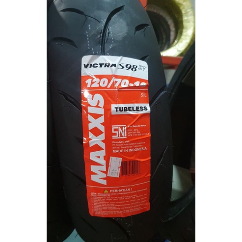 ban MAXXIS VICTRA 120/70 - 12 . Ban Vespa Sprint Primavera Kawasaki KSR . All New Scoopy. Yamaha