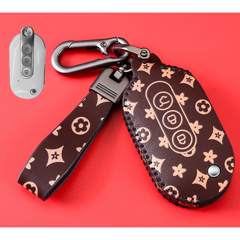 Untuk Wuling Almaz Cortez Kulit Sarung Kunci Mobil key case key cover