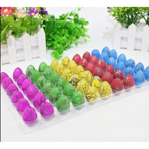 10pcs/set Telur Dinosaurus Tetas Air Mainan Anak Laki-Laki Perempuan Telur Air Tumbuh Telur Dinosaurus Ajaib Untuk Anak Edukasi Novelty Gag Toy Kids Hadiah Lucu