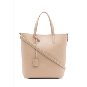 Saint Laurent TOY IN SUPPLE LEATHER Tote Bag in Beige