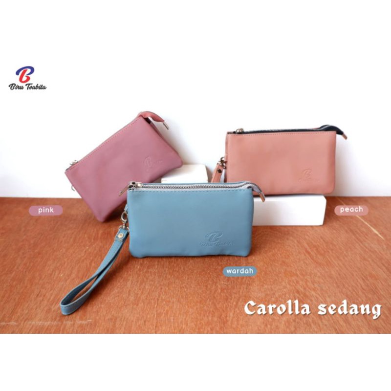 Biru Tsabita Carolla Sedang Dompet Panjang 3 Ruang