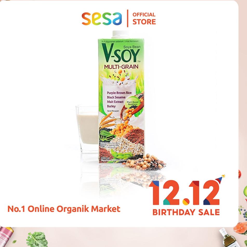 

(PROMO NK897) V-Soy Soya Bean Milk Multi Grain 1 Liter ❋