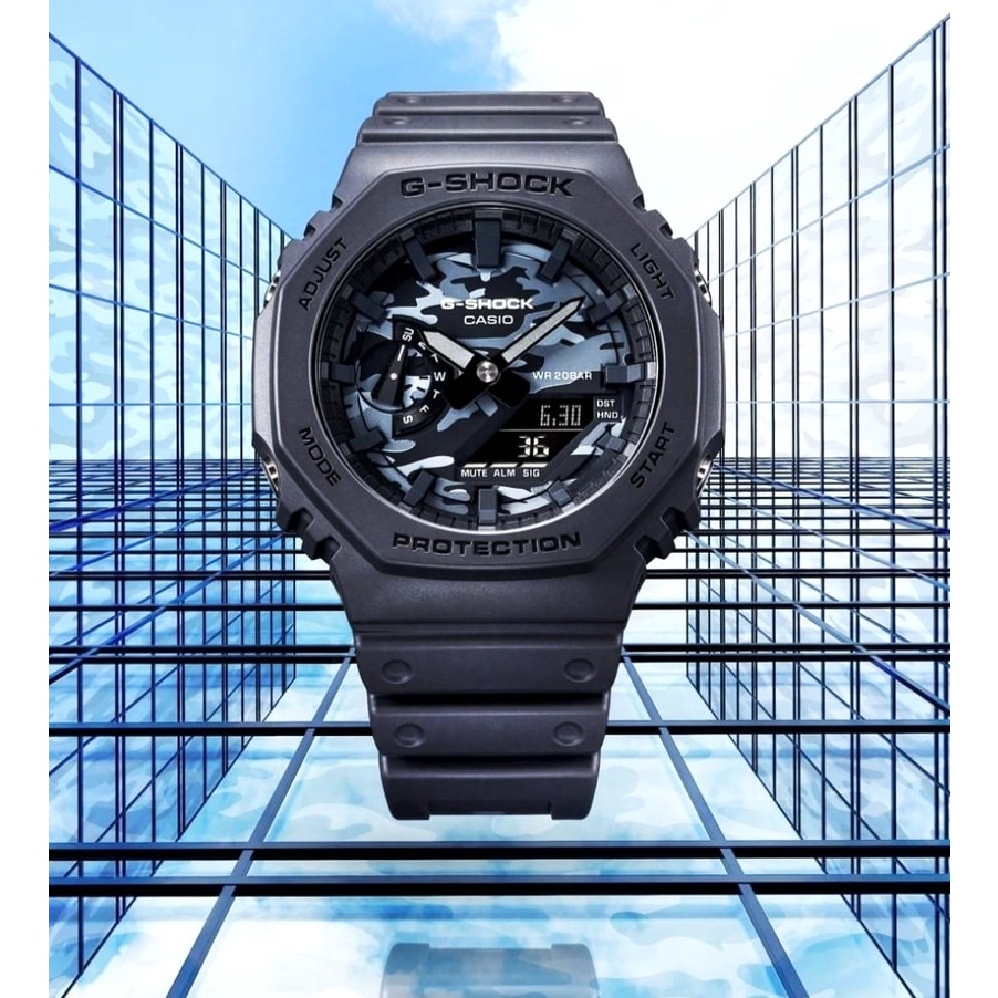 JAM TANGAN PRIA ORIGINAL ANTI AIR GA 2100 GSHOCK CASIO ORIGINAL GARANSI 6 BULAN