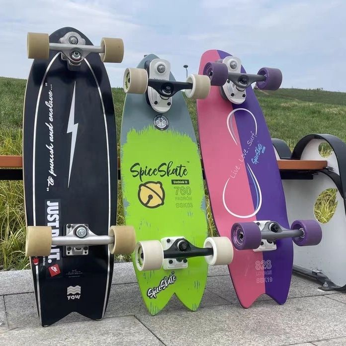 Usa BRAND Spice SURF SKATE SKATEBOARD PRO Land Papan Surfing SKATEBOARD Surfing Ski Ukiran Ski Anak Laki-Laki Perempuan Skip-Free Simulasi Travel Profesional