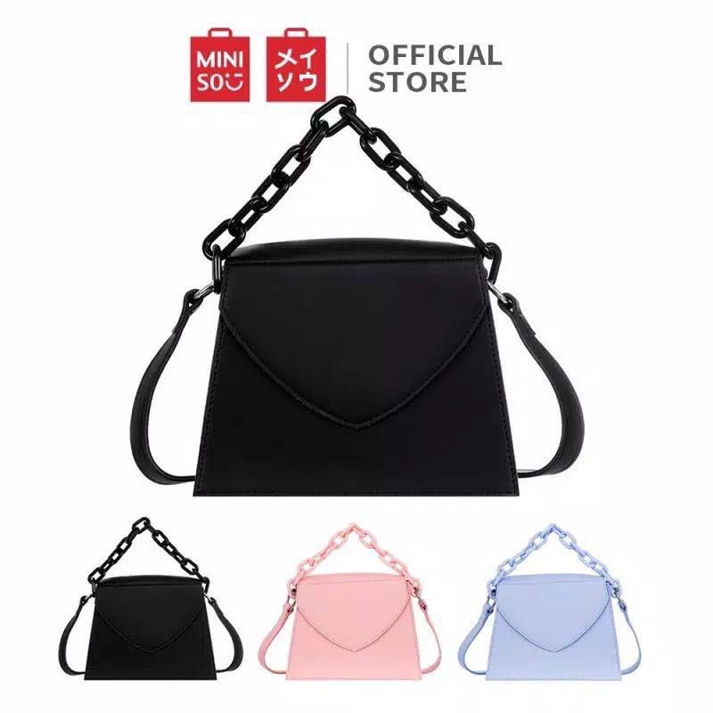 Miniso Tas Bahu Tas Selempang Wanita Tas Rantai Wanita