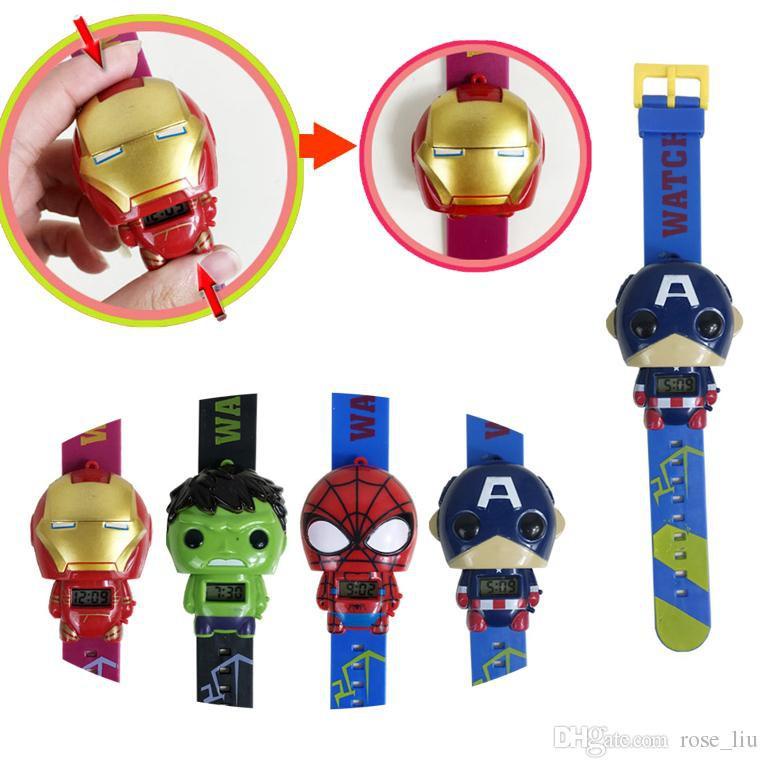 ㍾ Jam Tangan Anak Karakter Kepala Robot Superhero Kartun Murah ㄺ