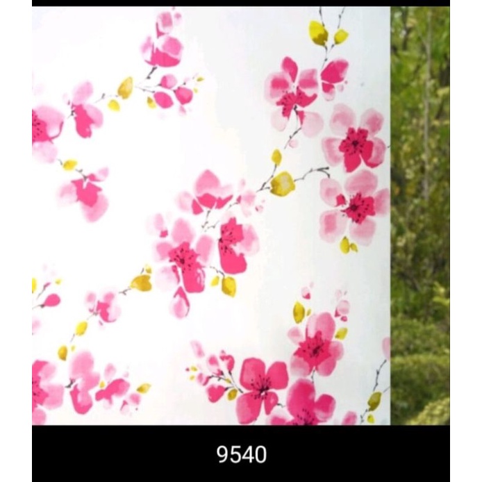 [COD] Stiker Kaca Sandblast Sudah ad lem Stiker Kaca