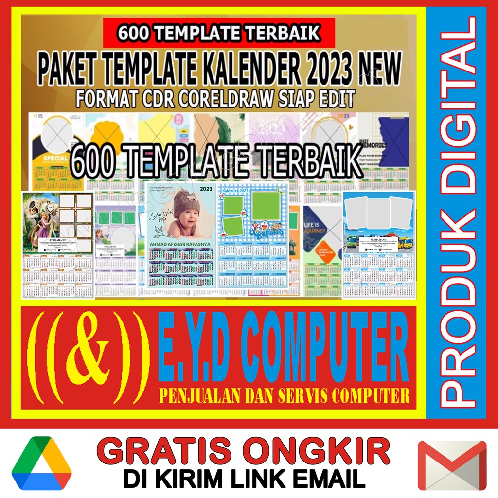 PROMO DESAIN KALENDER 2023 KOLEKSI TEMPLATE DESIGN GRAFIS CALENDER USAHA PERCETAKAN EDIT FILE FORMAT