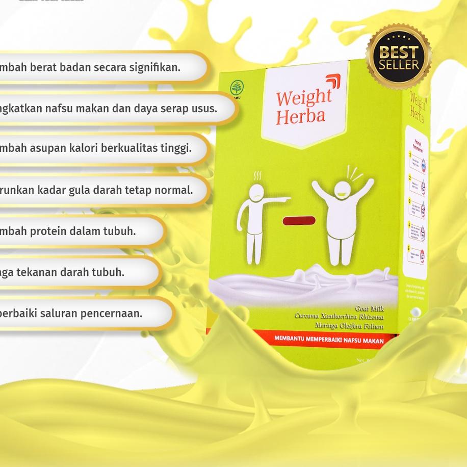 

Telah Hadir Weight Herba - Susu Penambah Berat Badan 200 gr+