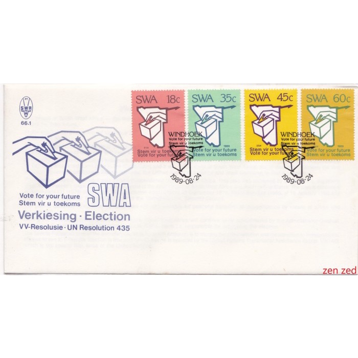 

A677 Prangko South West Africa FDC 1989 Elections 1 Pcs