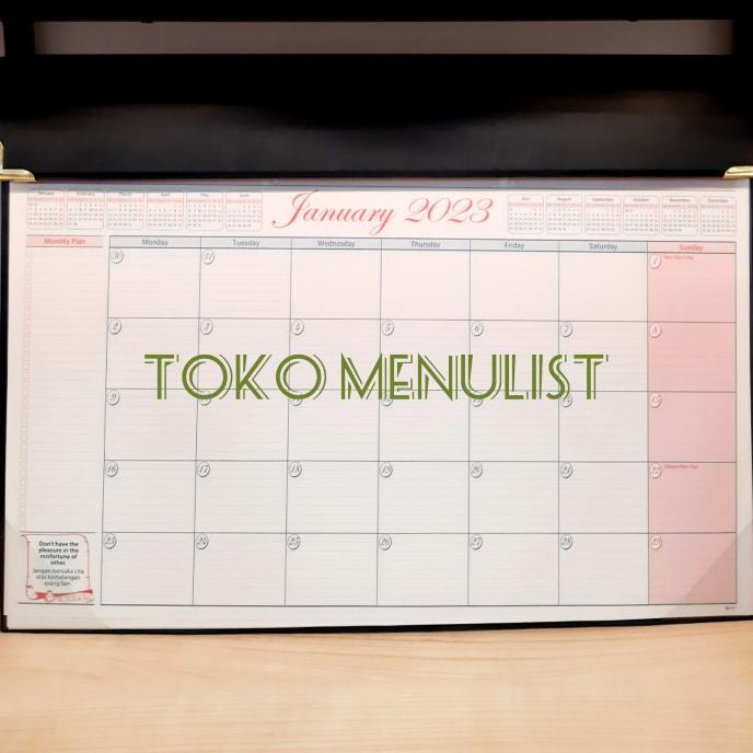 

ORIGINAL AGENDA 2023 AGENDA MEJA DESKMATT TH DIARY UKURAN BESAR