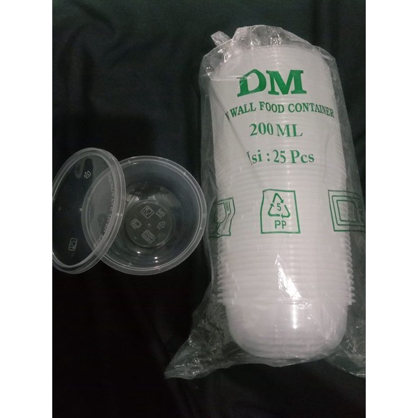 THINWALL BULAT 200ML - MANGKOK THINWALL PLASTIK 200ML