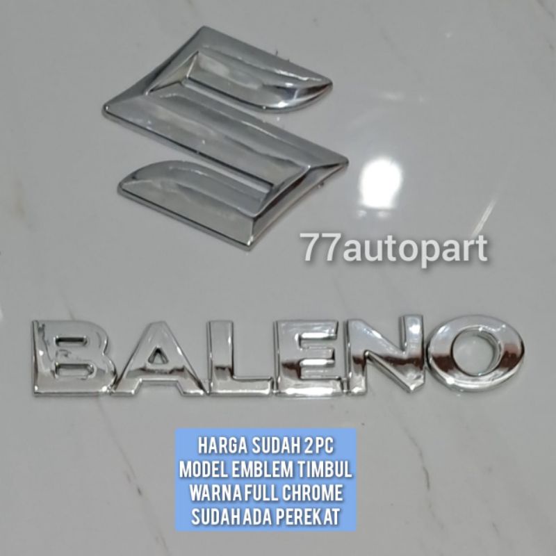 emblem logo suzuki dan baleno harga sudah 2 pc