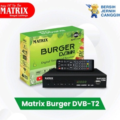 Set Top Box MATRIX BURGER Full HD Penerima Siaran TV Digital SNI