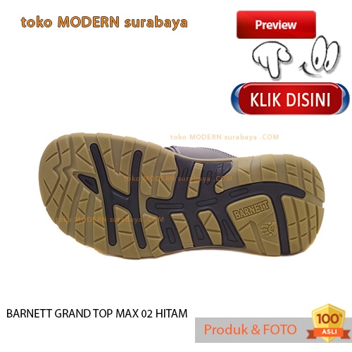 BARNETT GRAND TOP MAX 02 HITAM sandal pria sandal selop