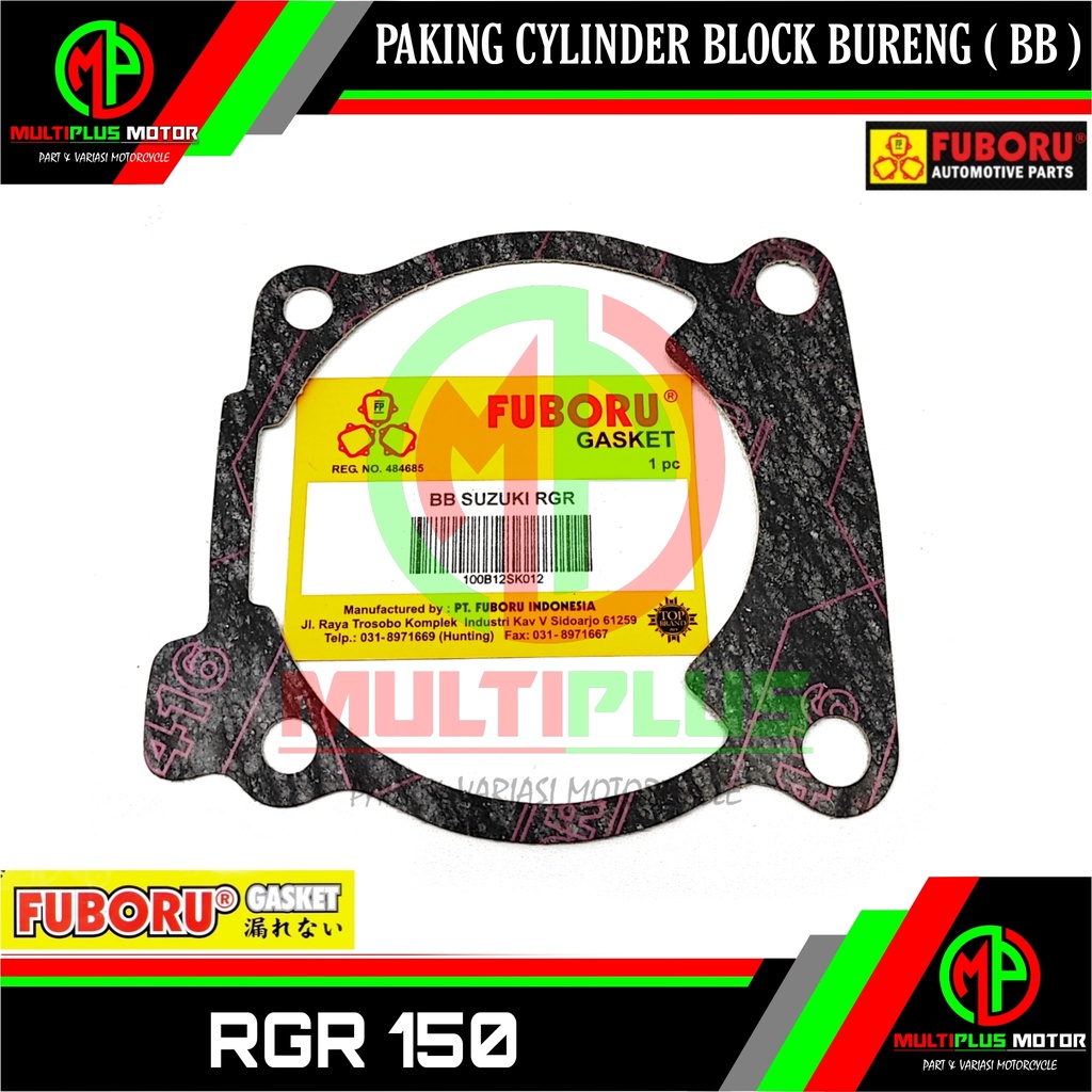 Paking Gasket Perpak BB Cylinder Cilinder silinder block blok bureng FUBORU, RGR 150, RGR150