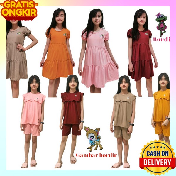 Gaun Pesta Anak Cewek Rok Midi Ank Cewek Deres Natal Anakk Perempuan Drwss Natalan Kids Dress Anak P
