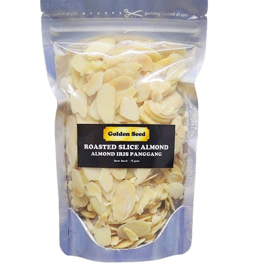 

ㅨ ALMOND IRIS PANGGANG 75 GRAM PREMIUM - ROASTED ALMOND SLICE 75 GR ⇞