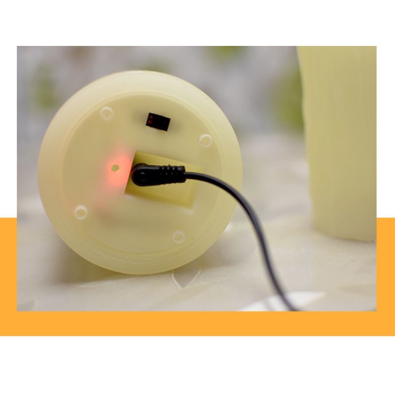 Lilin Led elektrik Api Bergoyang Charger