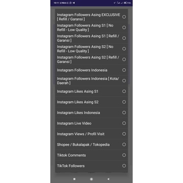 aplikasi penambah followers,like,viwers,comment dan masih banyak lagi