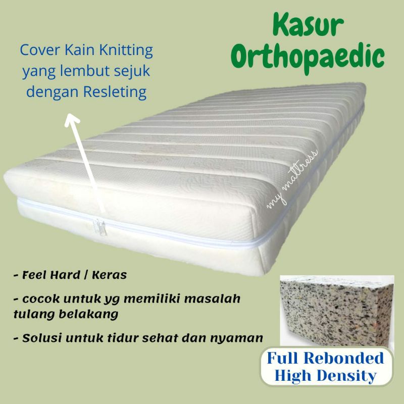 Kasur Kesehatan Orthopedic Rebonded  (Single)