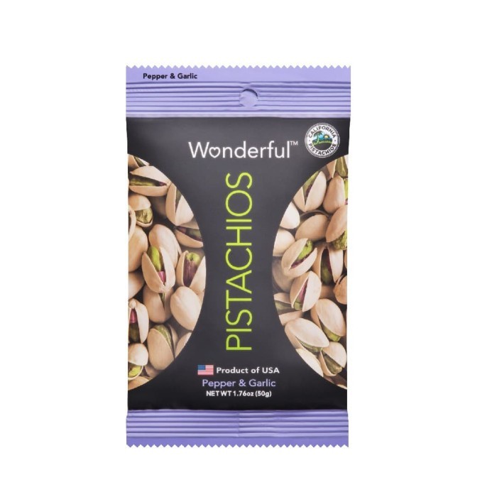 

Wonderful Pepper & Garlic Pistachios 50gr