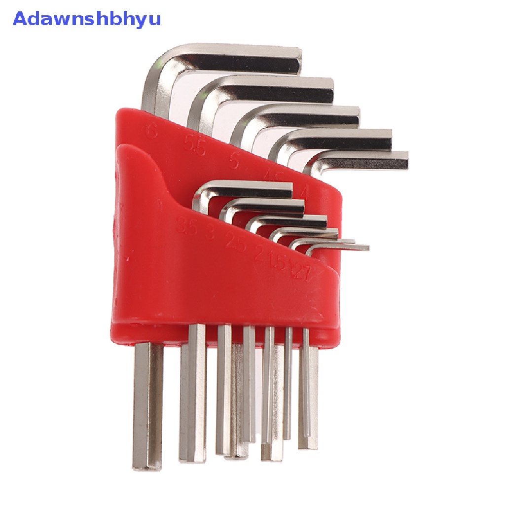 Adhyu 5/8/11Pcs Kunci Pas Allen Metric Wrench Inch Kunci L Tool Set ID