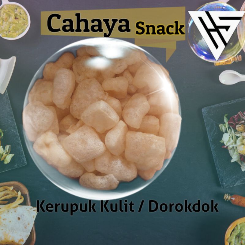 

Kerupuk Kulit sapi asli. Dorokdok Asin