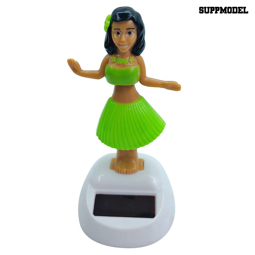 [Dekorasi] Solar Dancing Beach Girl Ayunan Otomatis Hiasan Interior Mobil Dashboard Decor