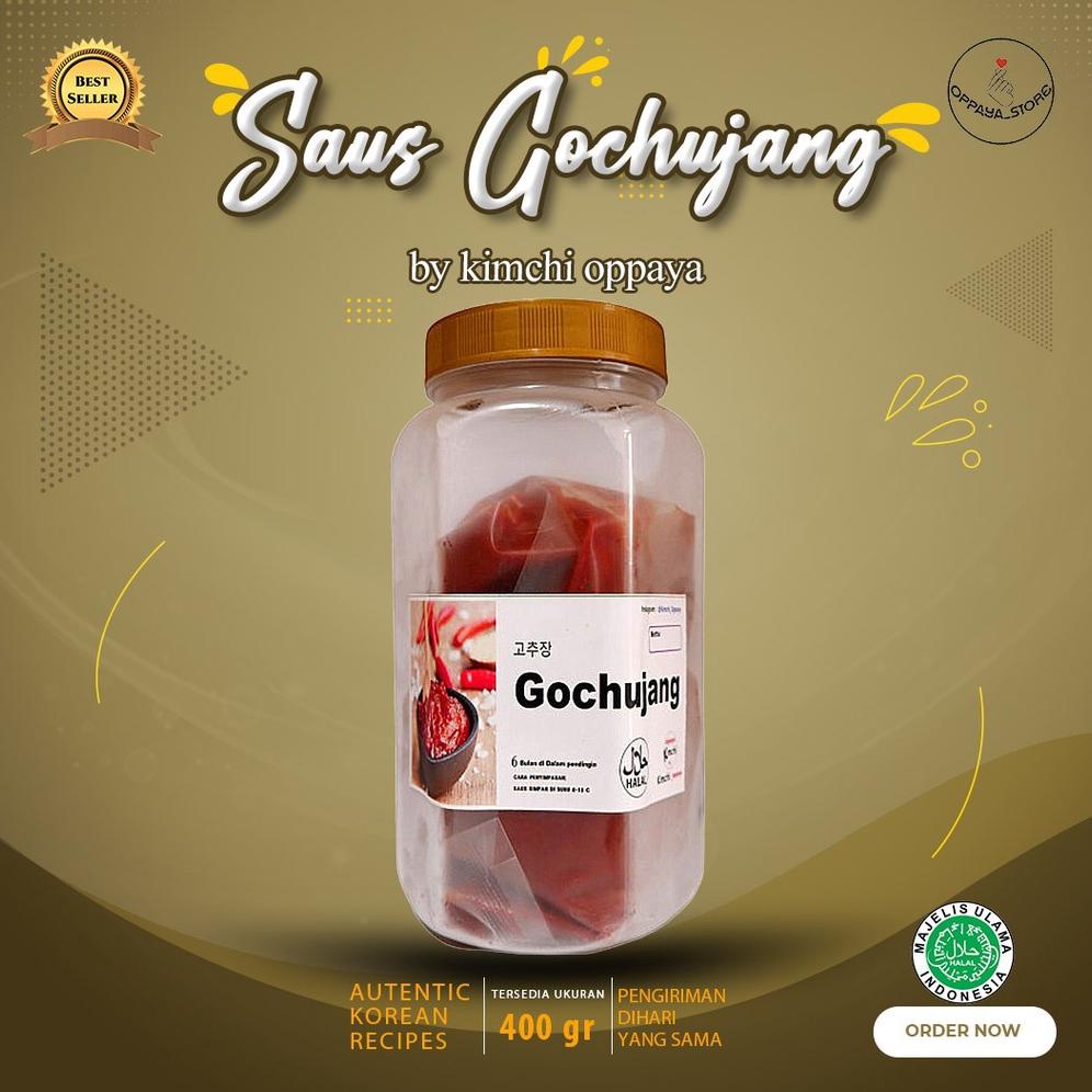 

[BAYAR DITEMPAT] [ Saus Bibimbap] Gochujang Halal 400 Gr Homemade Kimchi Oppaya