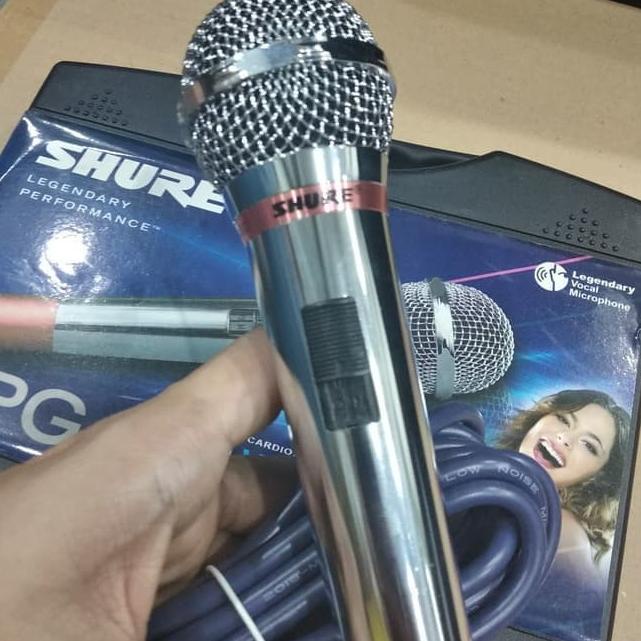 Obral Meriah Mic Shure PG-60 The Best Profesional Microphone Karaoke kabel