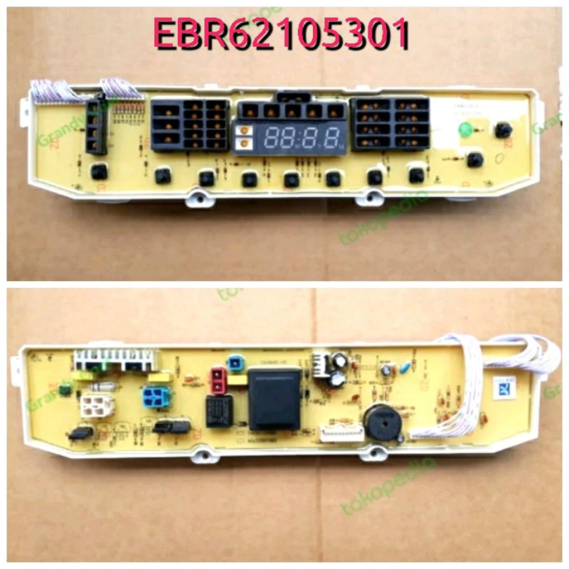 Modul pcb mesin cuci LG TS105CM  TSP10NNW 10tombol 4digital ebr62105301