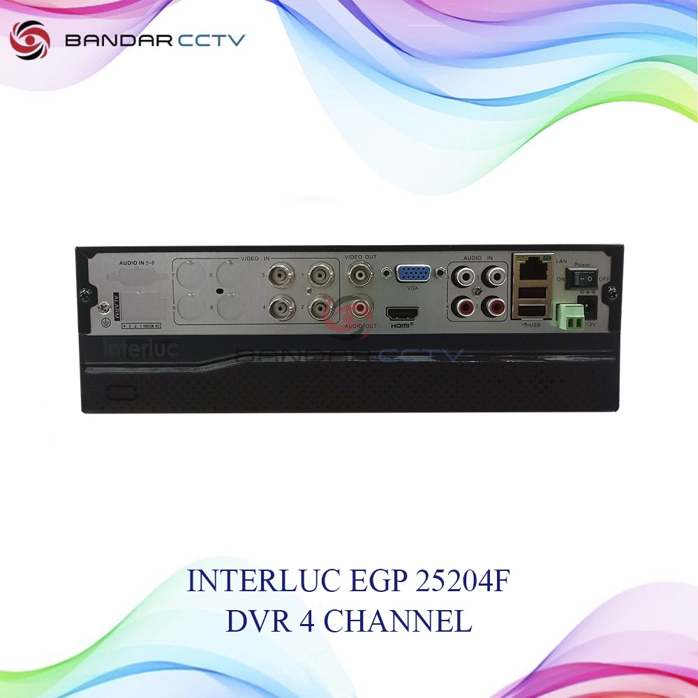 INTERLUC EGP 25204F DVR 5MP 4 CHANNEL