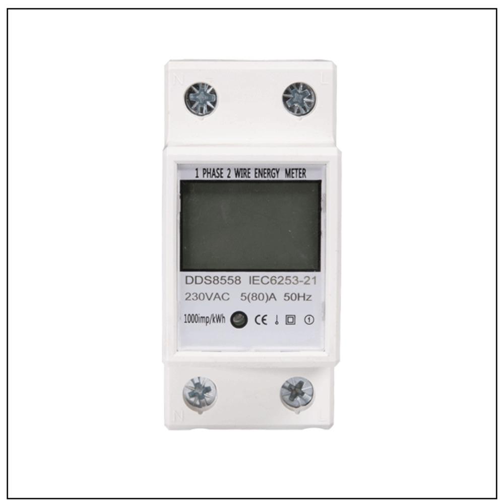 Solighter LCD AC Meter Voltmeter5 (80) A AC 230VAC 50HZ Wattmeter Energy Monitor Energi