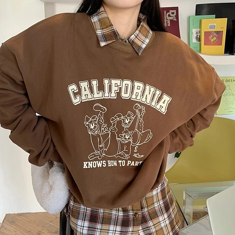 Sweater Wanita Grosir Berkualitas - California Knows Moca