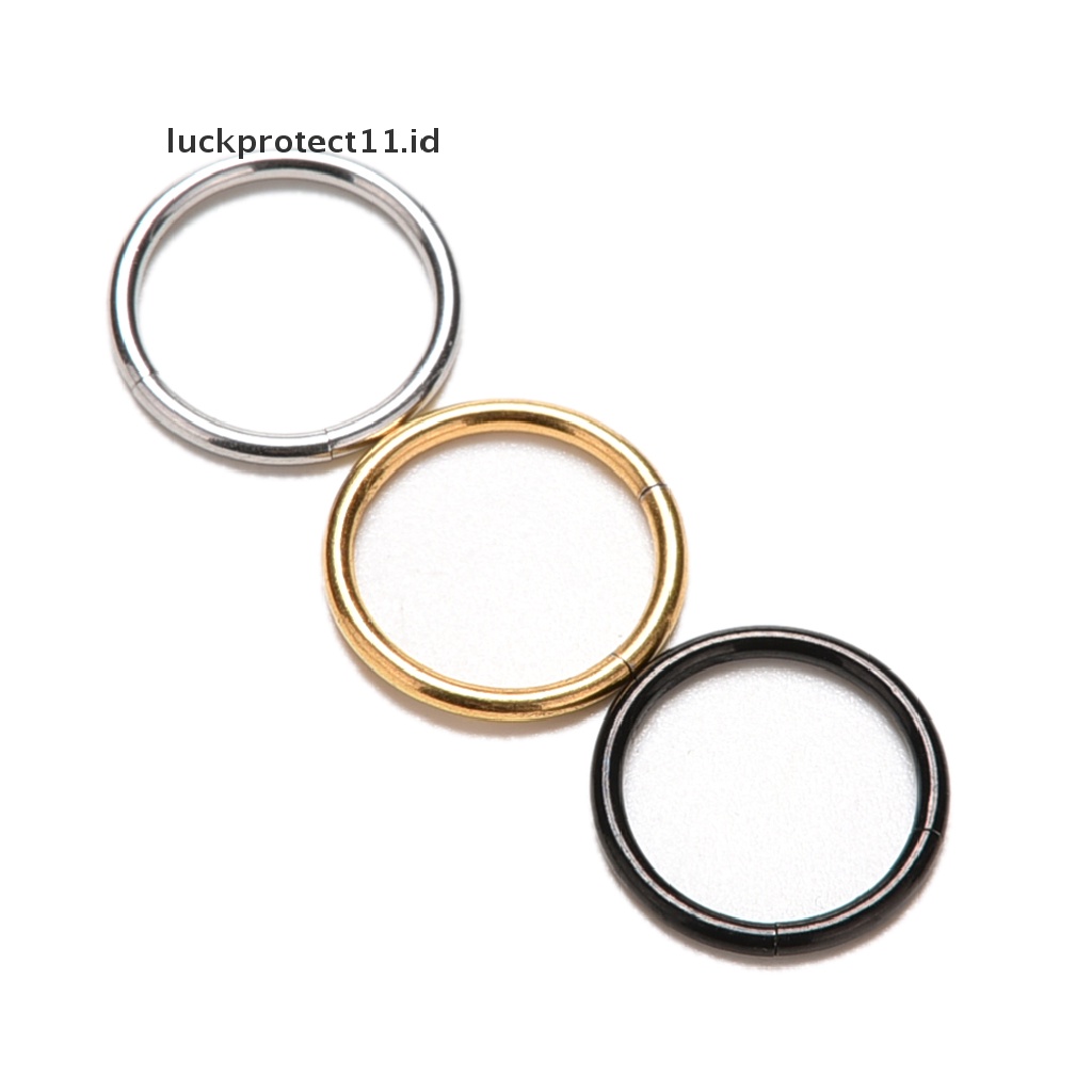 /Fashion Hot// Fashion// 1pc Cincin Segmen Berengsel Chic Titanium Septum Clicker Hidung Bibir Telinga Ring.