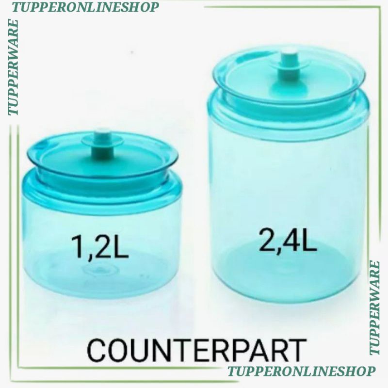 cristal canister tupperware / toples kristal / toples bening tupperware