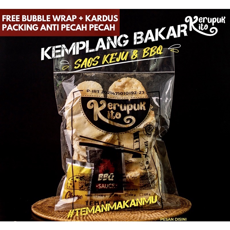 

Teman Makanmu! Kerupuk Kemplang Bakar Saus Keju BBQ Ikan Tenggiri Berasa