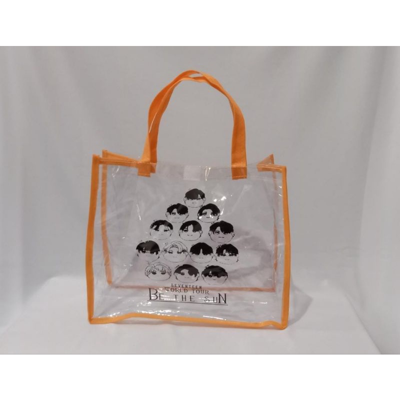 TOTEBAG TRANSPARMENT MERCHANDISE CANVAS SEVENTEEN BE THE SUN JAKARTA