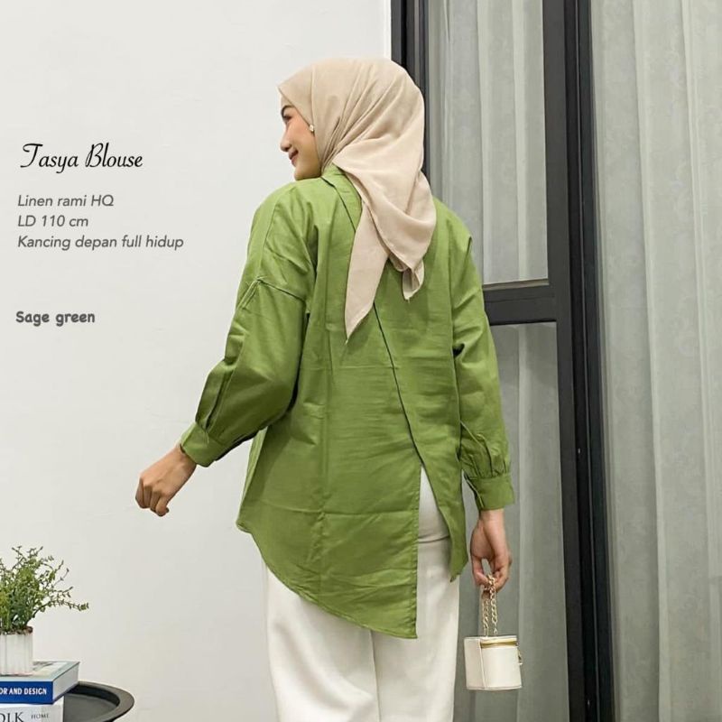 Blouse Rami OVERSIZE Belah Belakang -TASYA BLOUSE //JF576