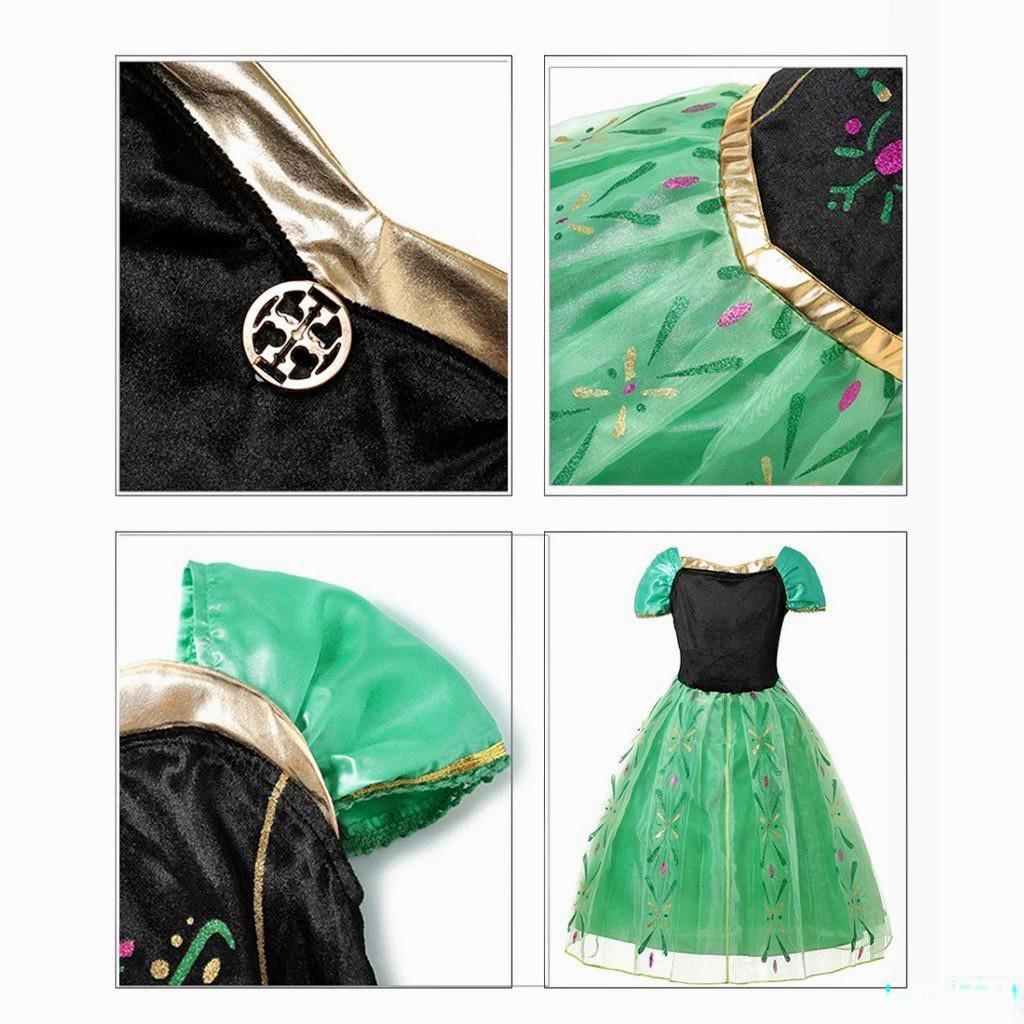 Baju kostum dress princess anna dress hadiah ulang tahun anak perempuan ana princes costume costum an na custom