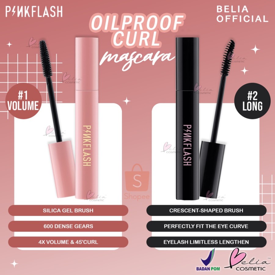 PINKFLASH MASKARA DAY &amp; NIGHT | VOLUME &amp; LENGTHENING WATERPROOF