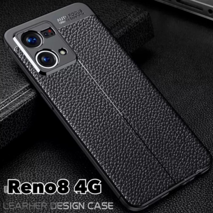 Case Oppo Reno8 Z 5G Reno 8 4G Softcase Leather Texture Original