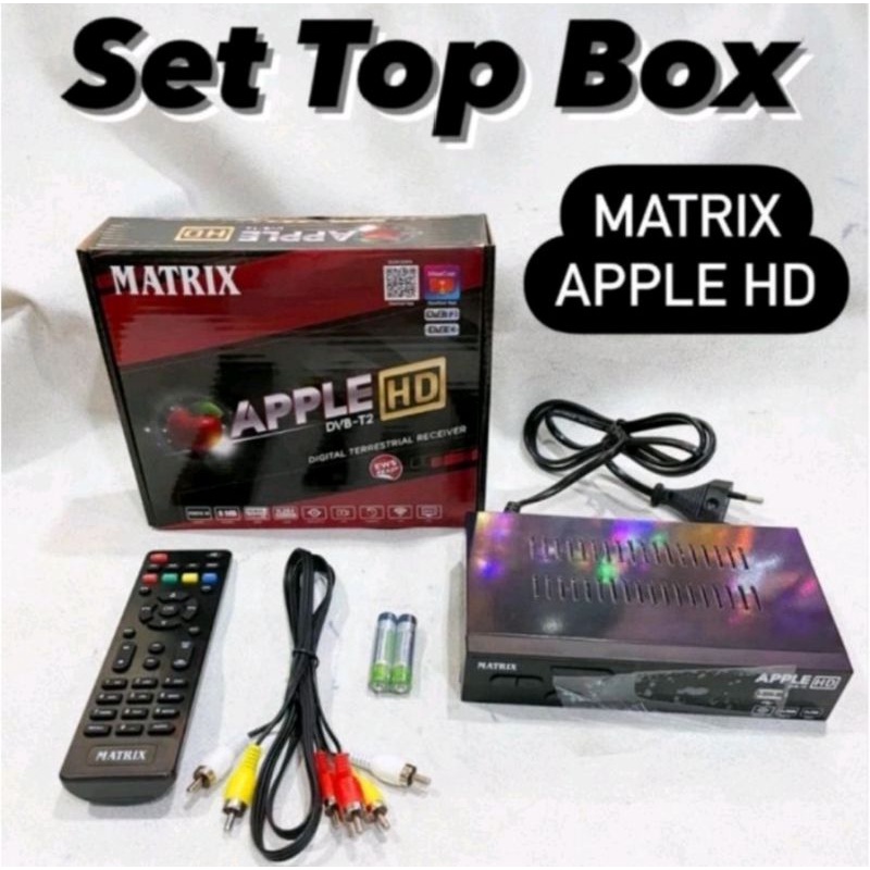 Murah Matrix Apple Merah /Silver /Kuning New Super HD - STB TV Digital/Receiver