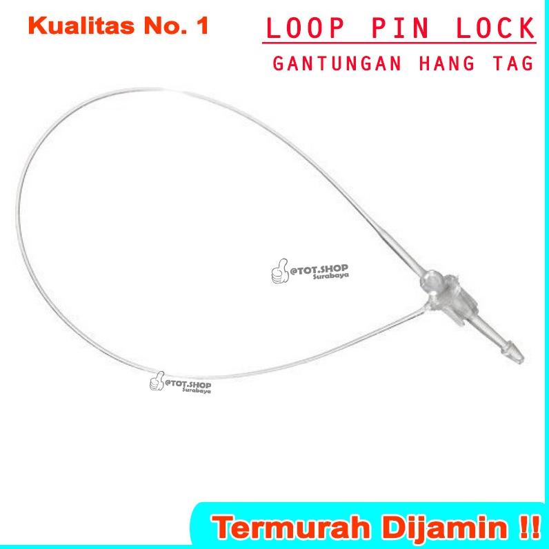 

ら 1 Dos isi 5000pcs LOOP PIN / HANG TAG PLASTIK LOCK STRING PIN (uk 3, 4, 5 Inch) Tali Hangtag Baj ₽