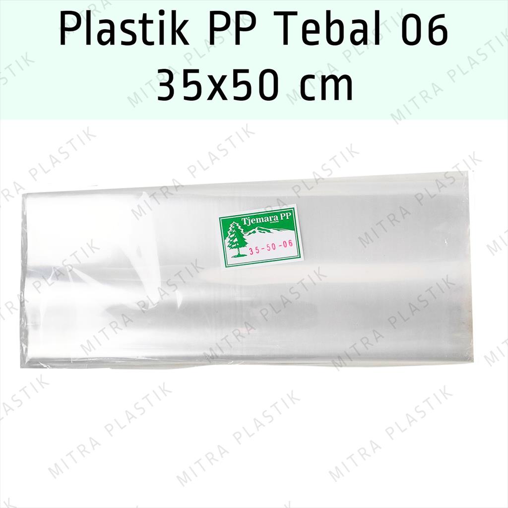 Plastik PP 35x50 Tebal 06 Kantong Plastik Snack Keripik Tebal Bening Transparan